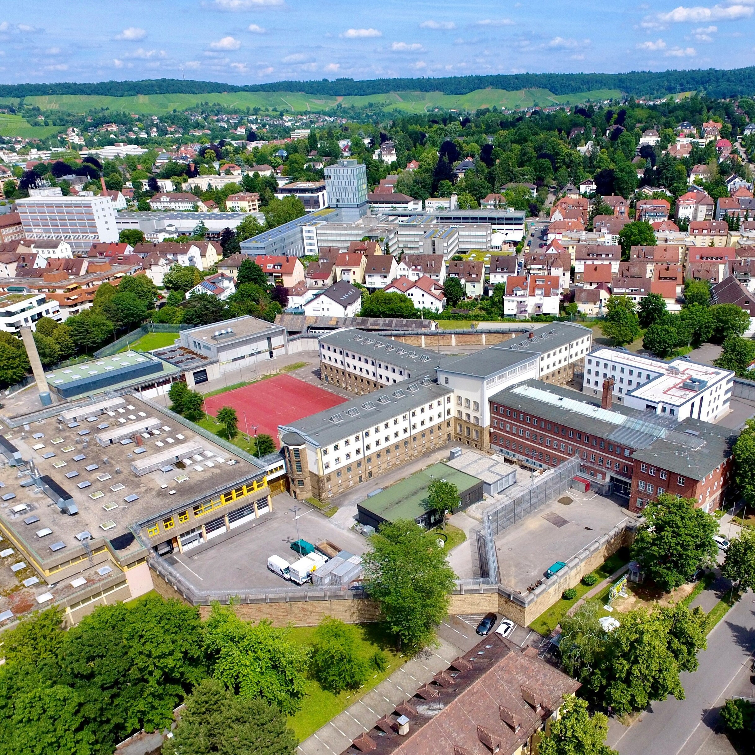 Luftbildaufnahme der JVA Heilbronn